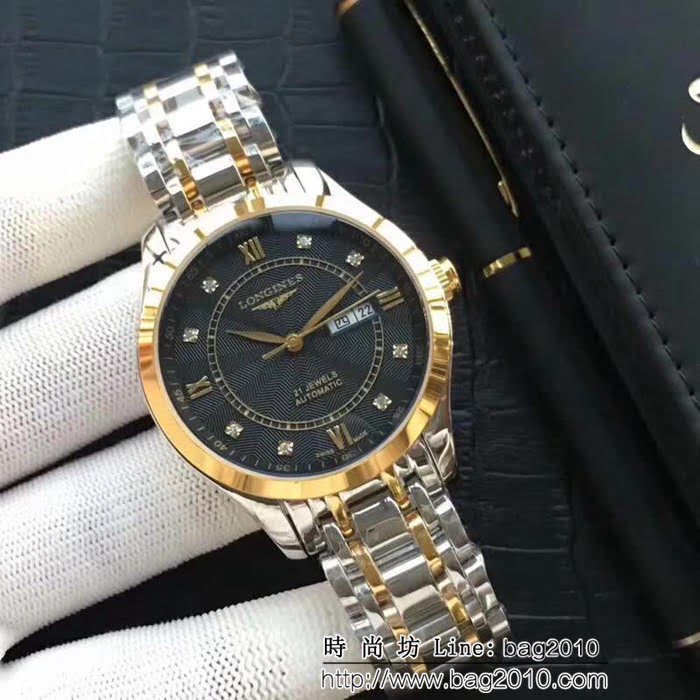 LONGINES浪琴 全自動機械 時尚商務男士腕表 WSS1206